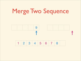 Merge Two Sequence

             9



 1   2   3   4   5   6   7   8
 