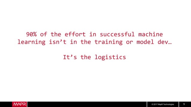 Machine Learning Logistics | PPT