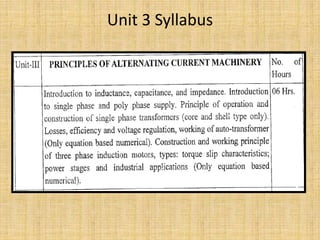 Unit 3 Syllabus
 