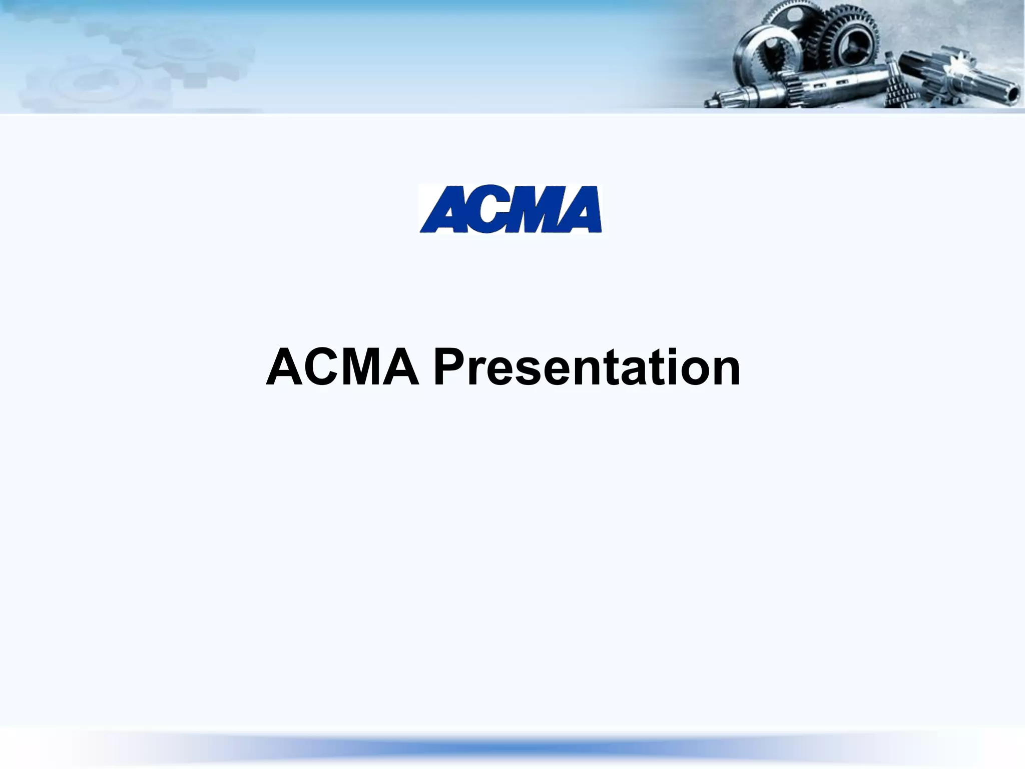 Acma presentation | PDF