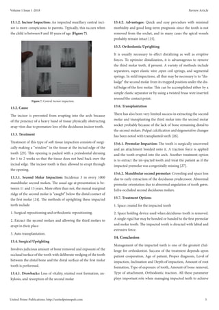 Impactions in Orthodontics – A Review | PDF