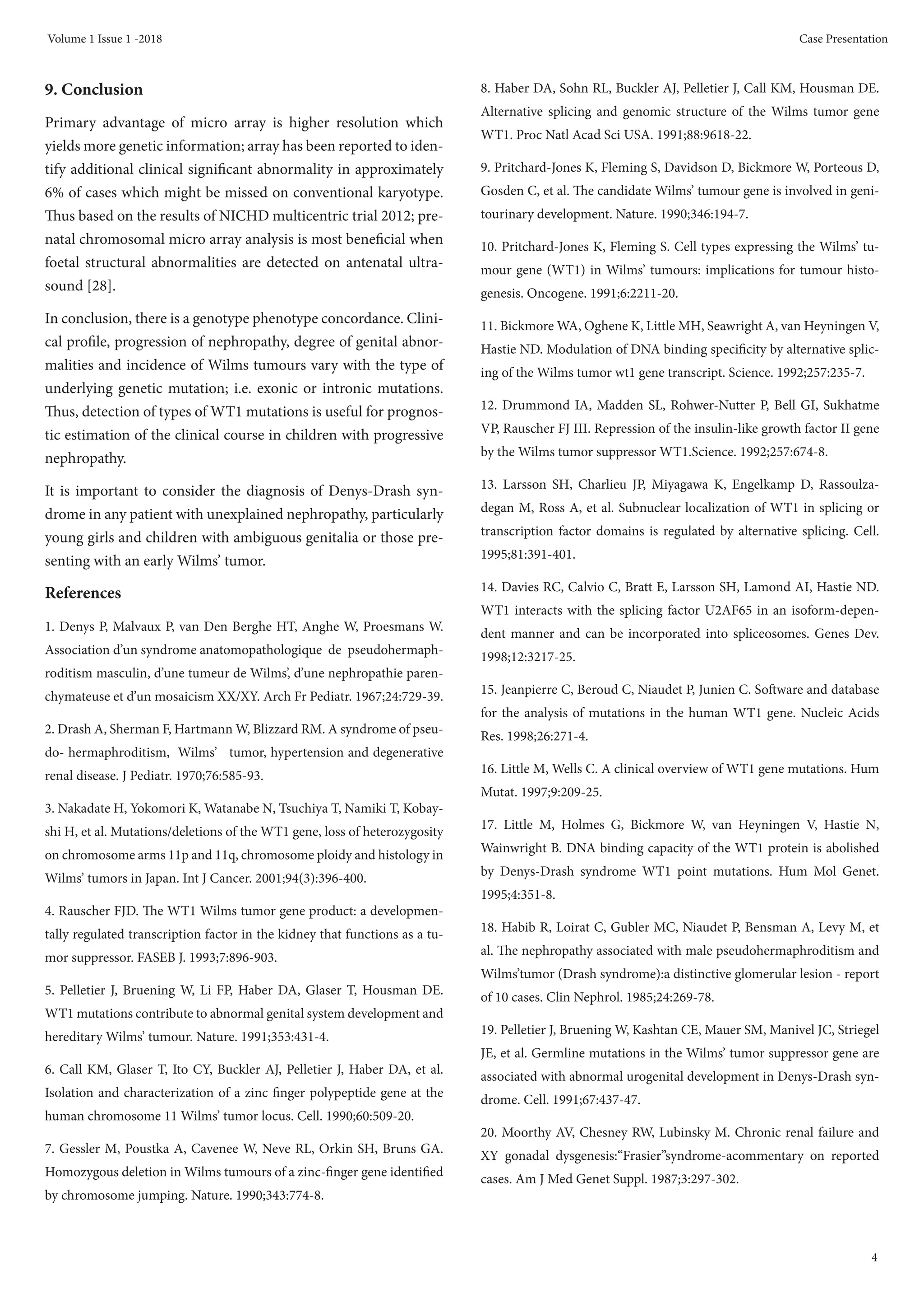 Prenatal Diagnosis of DenysDrash Syndrome PDF