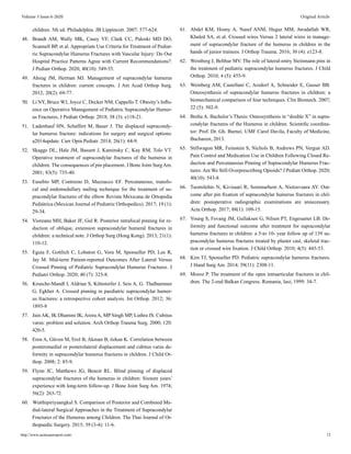 ‘Double X’ Cross Fixationin Paediatric Supracondylar Humerus Fractures ...