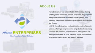 Secure Your World with Acme Enterprises! | PDF