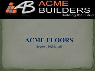 ACME FLOORS
  Sector 110,Mohali
 