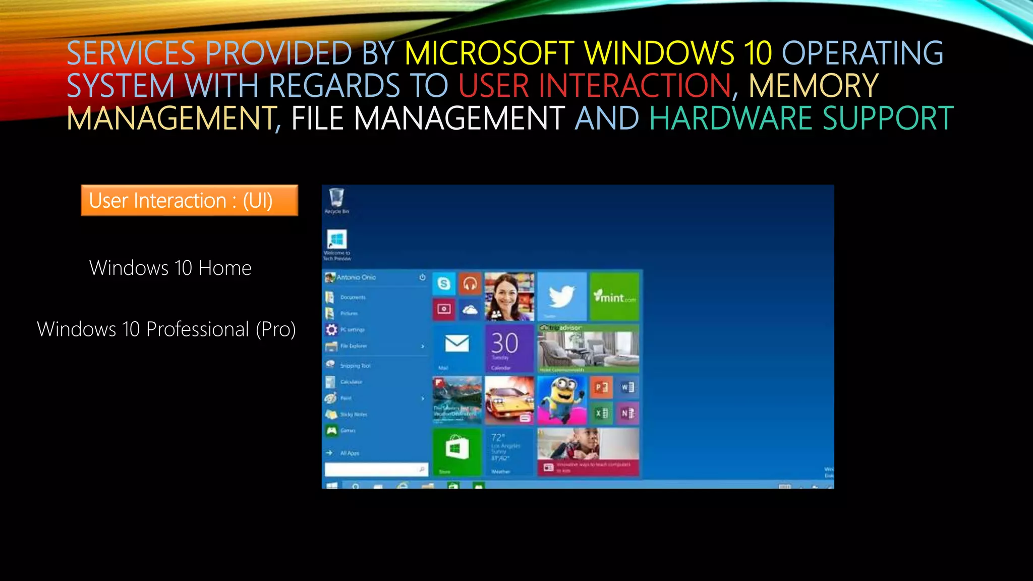 History of Operting System Windows and a simple comparision | PPT