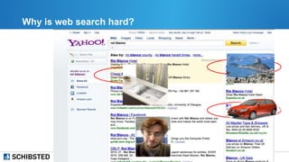 Why is web search hard?
 