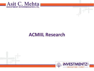 1
ACMIIL Research
 