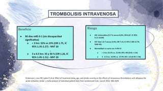 TROMBOLISIS INTRAVENOSA
 