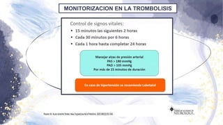 MONITORIZACION EN LA TROMBOLISIS
 
