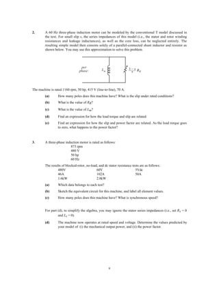 The Polyphase Induction Motor | PDF