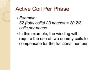 Ac motor winding | PPTX