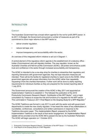 ACNC Implementation Report | PDF