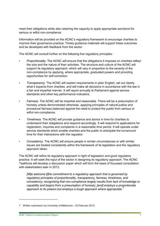 ACNC Implementation Report | PDF