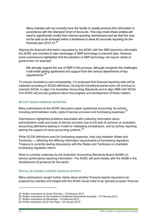 ACNC Implementation Report | PDF