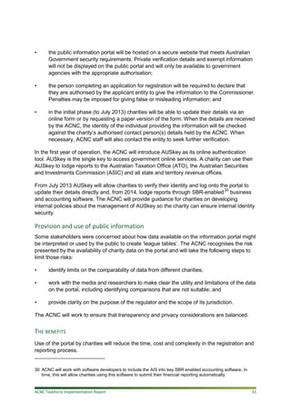 ACNC Implementation Report | PDF