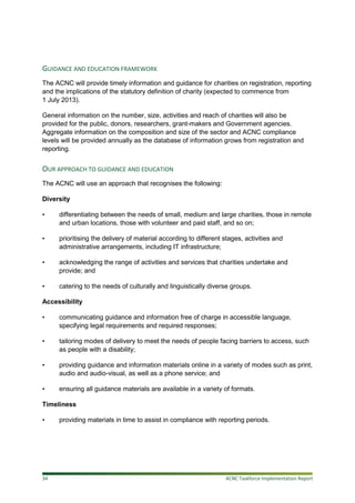 ACNC Implementation Report | PDF