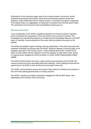 ACNC Implementation Report | PDF