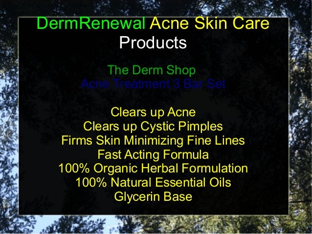 best natural acne treatment products