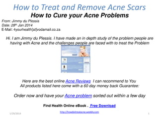 Acne treatment and removal