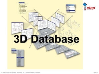 © 1996-2010 ETAP/Operation Technology, Inc. - Workshop Notes: AC Network Slide 42
3D Database
 