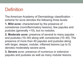 Acne vulgaris | PPTX