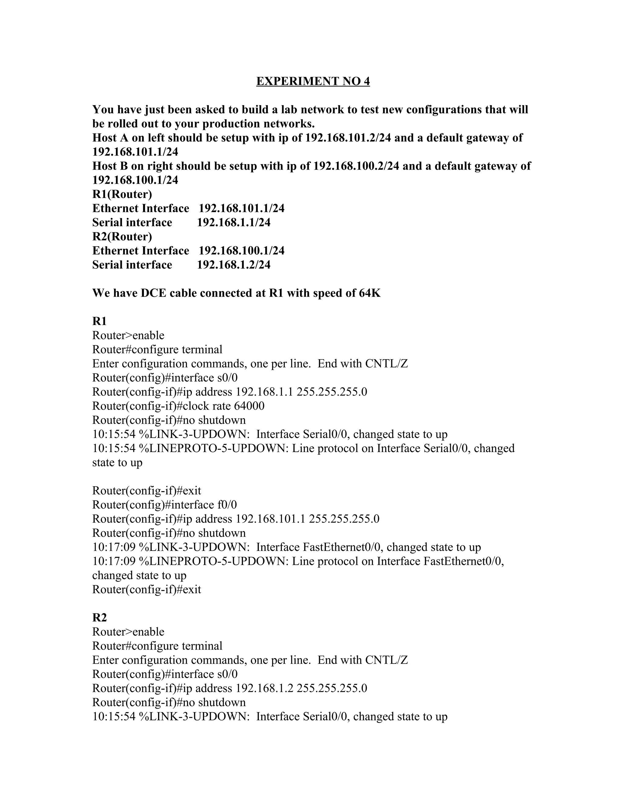 Acn Experiment No 4 | PDF