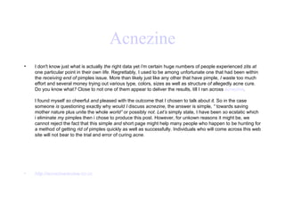 Acnezine ,[object Object],[object Object]