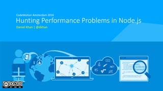 Hunting Performance Problems in Node.js
CodeMotion Amsterdam 2016
Daniel Khan | @dkhan
 