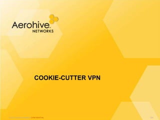 © 2013 Aerohive Networks CONFIDENTIAL
COOKIE-CUTTER VPN
520
 