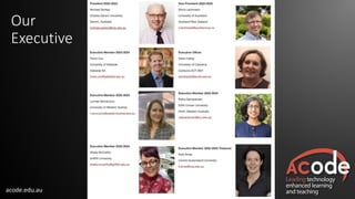 acode.edu.au
Our
Executive
 