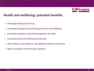 UK social and demographic trendsAgeing populationMore people with access requirements and increased participation12