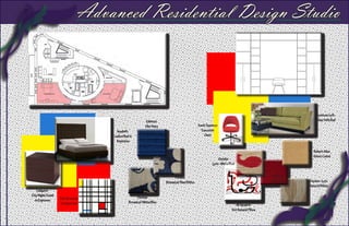 Advanced Residential Design Studio



                                                                                                                                                        Furniture Loft-
                                                         Fabricut                                                                                       Alma Sofa Bed
                                                        Vibe-Navy                          Knoll-Saarinen
                                     Modloft-                                                Executive
                                   Ludlow Bed in                                                Chair
                                     Espresso

                                                                                                                                                      Robert Allan
                                                                                                                                                      Velvet-Camel
                                                                                                          Duralee
                                                                                                     Lyric- White/Red


                                                                          Duralee                                                        Fabricut
                                                                    Botanical-Blue/White                                                Linen-Red   Duralee- Lyric
                                                                                                                                                    Natural/White
    Callgaris-
City Night Stand                                   Duralee
   in Espresso     Piet Mondiran
                    Composition              Botanical-White/Blue
                                                                                                                     All Modern-
                                                                                                                   Not Natural Pillow
 