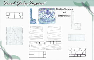 Frank GehryInspired
                      Ideation Sketches
                             and
                        Line Drawings
 