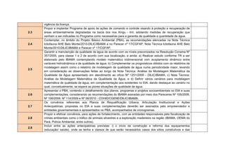 Condicionante 2.15 _ Apresentar no PBA convênios firmados com os órgãos
competentes visando ações de regularização e fiscalização fundiária nas áreas
a serem afetadas pelo empreendimento.
Condicionante 2.16 _ Apresentar no PBA a metodologia que será adotada na
valoração e os critérios para cálculo de áreas remanescentes viáveis,
considerando necessariamente o "isolamento social" pela saída de moradores
atingidos da região.
Condicionante 2.17 _ Apresentar no PBA o Cadastro Socioeconômico (CSE)
dos grupos domésticos da ADA, incluindo os moradores e demais pessoas que
utilizem o trecho da Volta Grande em suas atividades: Pesca, Olarias,
atividades minerarias e extrativistas.
Condicionante 2.18 _ Detalhar no PBA a forma e metodologia de análise dos
impactos que poderão ser mitigados pelo Projeto de Reparação (compensação
social), de forma a deixar claro aos atingidos quais perdas poderão ser
"compensadas socialmente" e as respectivas compensações.
Condicionante 2.19_ Integrar aos Planos, Programas e Projetos apresentados
no Volume 33 do EIA os programas mitigatórios e compensatórios propostos
para os índios citadinos e moradores na Volta Grande do Xingu, considerando
as especificidades da questão indígena, sem gerar diferenciação de tratamento
no âmbito da população da Área de Influência Direta (AID/ADA).
Condicionante 2.20_ Apresentar no âmbito do Programa de Controle de
Zoonoses ações de monitoramento e mitigação dos impactos causados pela
transmissão de zoonoses de animais exóticos para a fauna silvestre.
Condicionante 2.21_ Apresentar no Plano de Conservação de Ecossistemas
Terrestres: i) Programa de Monitoramento das Florestas de Terra Firme; ii)
Programa de Afugentamento da Fauna Terrestre; iii) Programa para mitigação
de impactos pela Perda de Indivíduos da Fauna por Atropelamento;             iv)
Programa de Reconexão Funcional de Fragmentos, visando espécies-alvo para
conservação da fauna; v) Proposta de estudos de longo prazo e avaliações
periódicas dos resultados para a elaboração de ações efetivas de mitigação de
impactos; e vi) As formas de garantia de manutenção das populações da fauna
silvestre existentes na área que ficará ilhada entre o reservatório dos Canais e
o TVR.
 