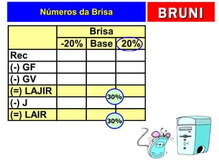 Números da Brisa 30% 30% 