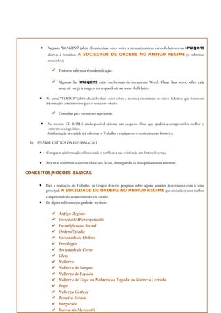 Acção de Formação - Guião de Trabalho