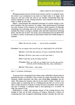 A Cognitive Process Theory Of Writing | PDF