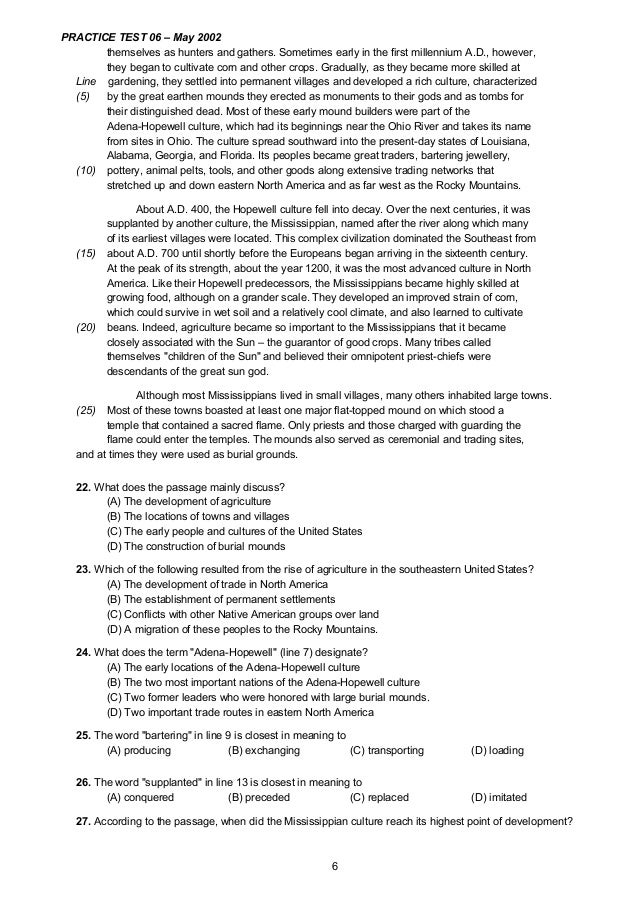 A Colection Of TOEFL Reading Comprehension Part 1
