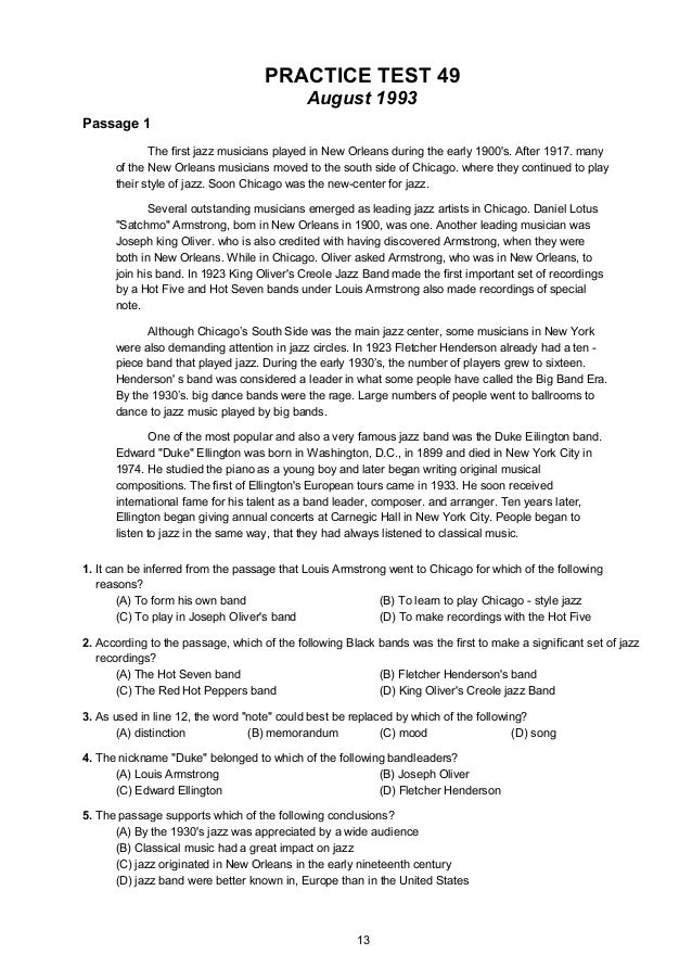 practice toefl center reading A of colection toefl comprehension (1) 4