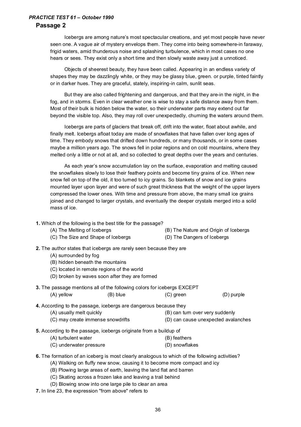 A colection of toefl reading comprehension 4 (1)