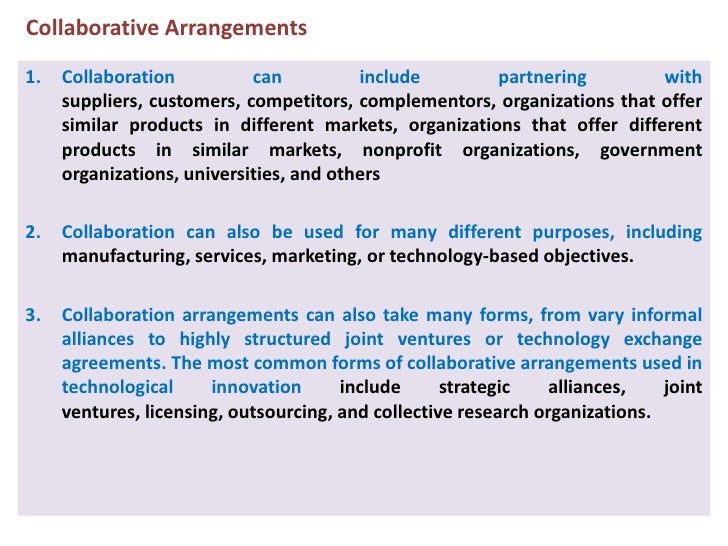 A collaboration strategies