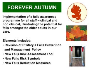 Falls Prevention - A Collaborative Approach (St Mary's Hospital) | PDF