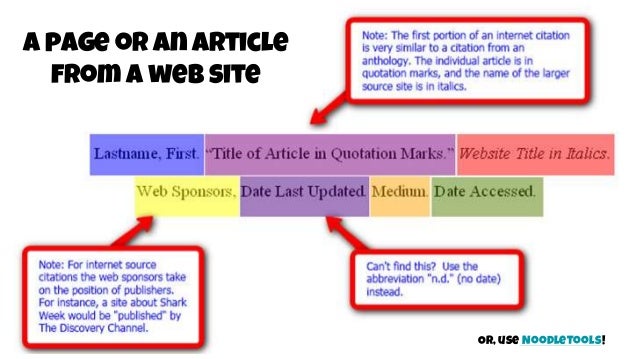 how to source a website mla