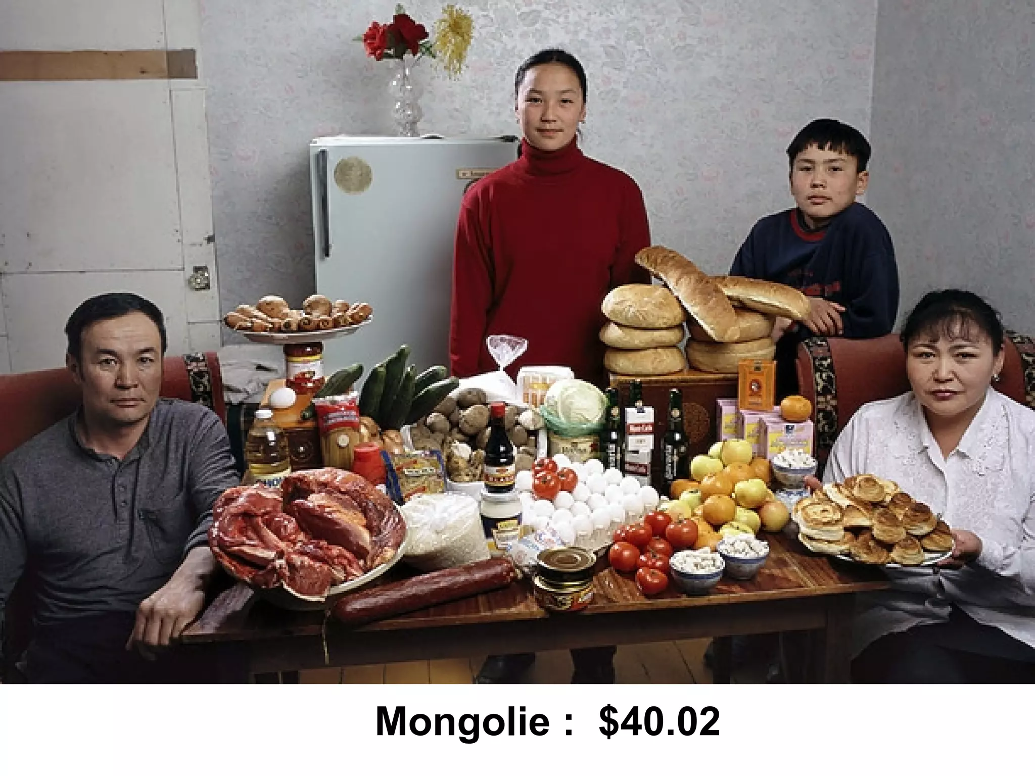 Mongolie : $40.02