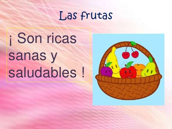 A comer frutas y verduras!
