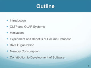 A Common Database Approach for OLTP and OLAP Using an In-Memory Column ...