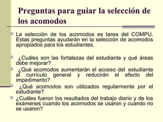 Acomodo razonable | PPT