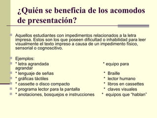Acomodo razonable | PPT
