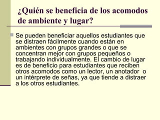 Acomodo razonable | PPT